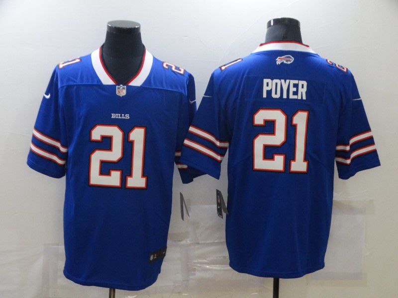Men Buffalo Bills #21 Poyer Blue Nike Limited Vapor Untouchable NFL Jerseys